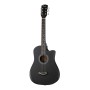 FFG-3860C-BK Акустическая гитара из пластика, с вырезом, черная - Foix