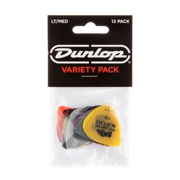 PVP101 Набор медиаторов Guitar LT/MED Pick Variety Pack 12шт - тонкие/средние, Dunlop