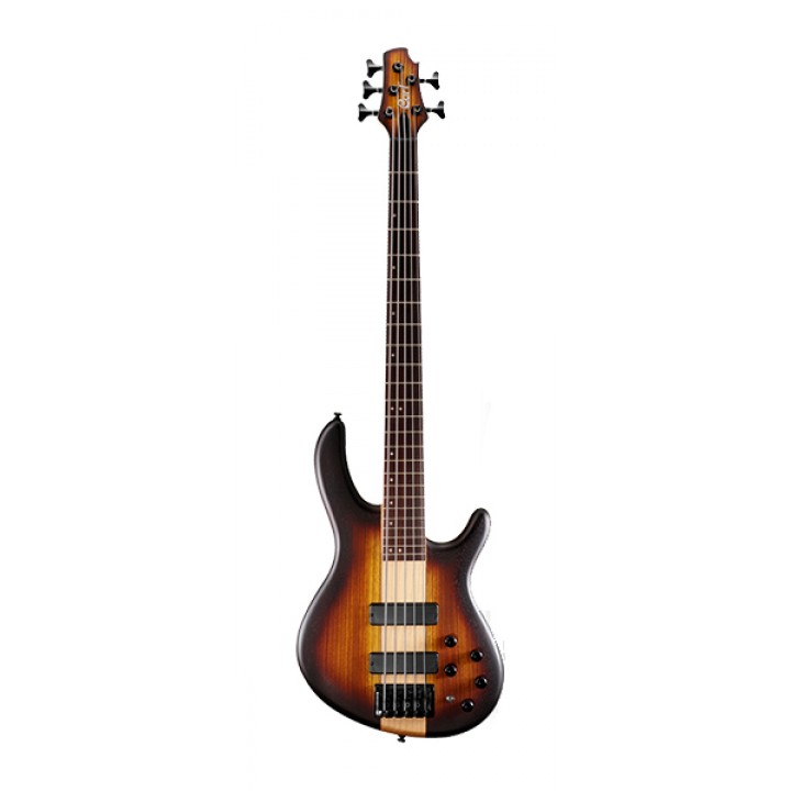 C5-Plus-ZBMH-OTAB Бас-гитара, 5-ти струнная, коричневый санберст - Cort
