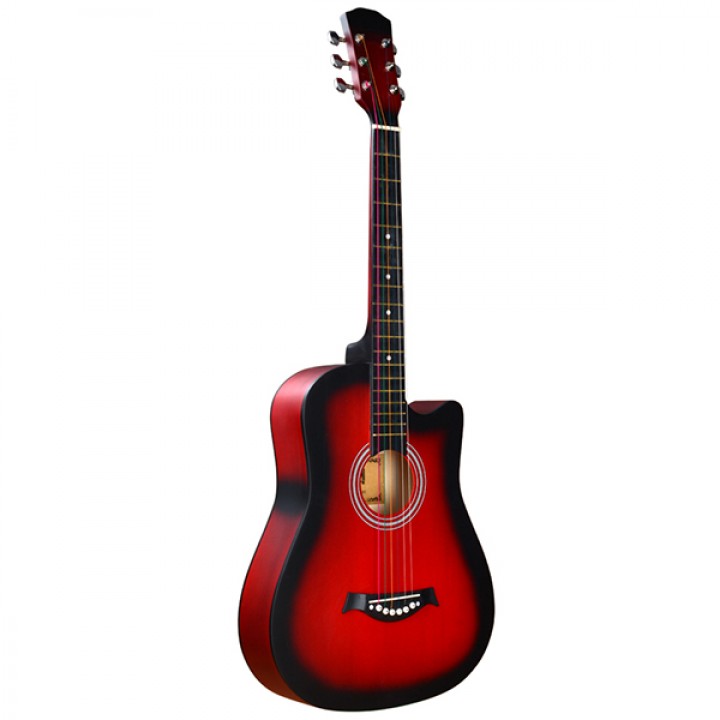 FT-D38-RDS Акустическая гитара, с вырезом, красный санберст - Fante