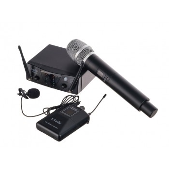PRO2-MP Двухканальная радиосистема с ручным передатчиком и петличкой - LAudio