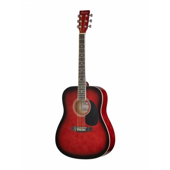 F630-RDS Акустическая гитара, красный санберст - Caraya  