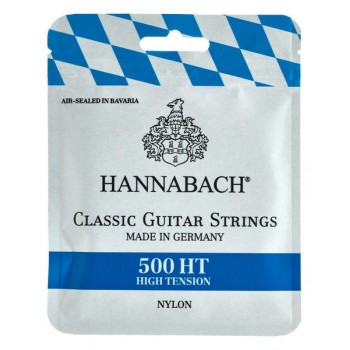 500HT Комплект струн для классической гитары, посеребренная медь, сильное натяжение - Hannabach