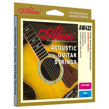 AW432P-SL Комплект струн для акустической гитары, медь11-52 - Alice