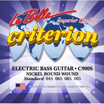 C900S Criterion Комплект струн для 4-струнной бас-гитары 45-105 - La Bella