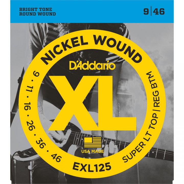 EXL125 XL Струны для электрогитары - D`Addario (9-46)