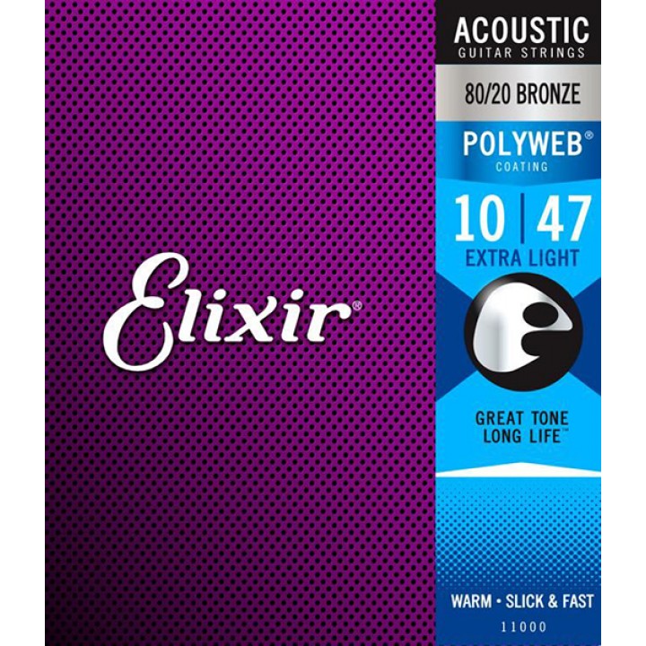 11000 POLYWEB Комплект струн для акустической гитары - Elixir (10-47)