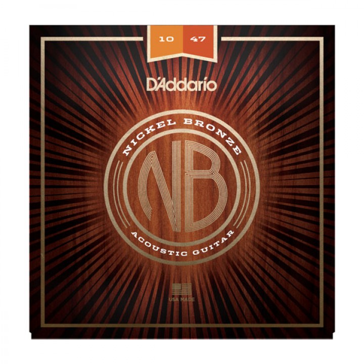 NB1047 Nickel Bronze Комплект струн для акустической гитары - D'Addario