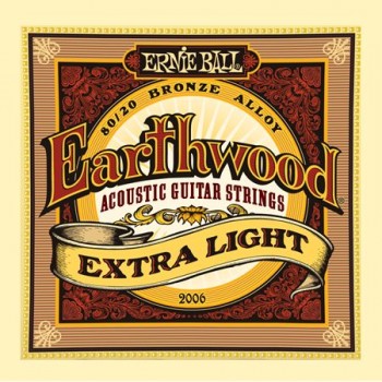 P02006 Earthwood Extra Light Комплект струн для акустической гитары - Ernie Ball
