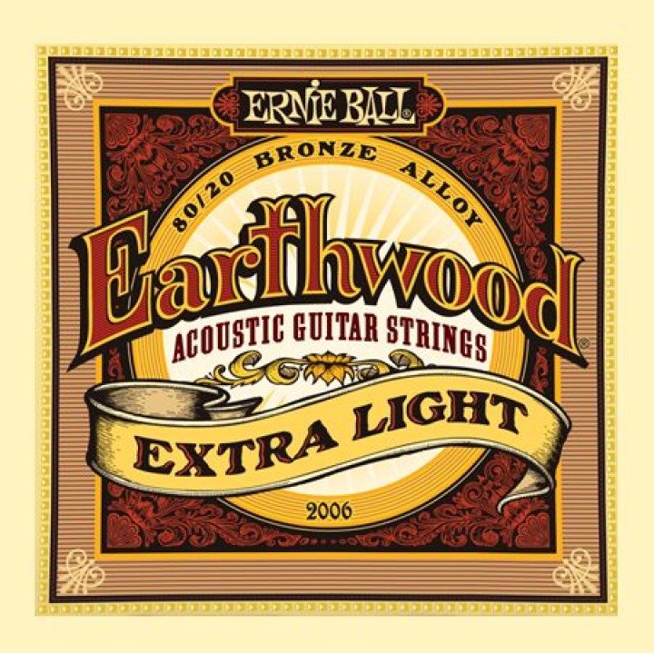 P02006 Earthwood Extra Light Комплект струн для акустической гитары - Ernie Ball