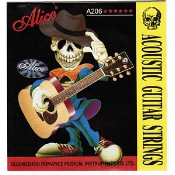 A206-SL Набор струн для акустической гитары - Alice
