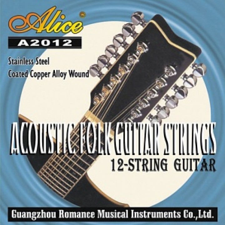 A2012 Комплект струн для 12-струнной гитары медь - Alice