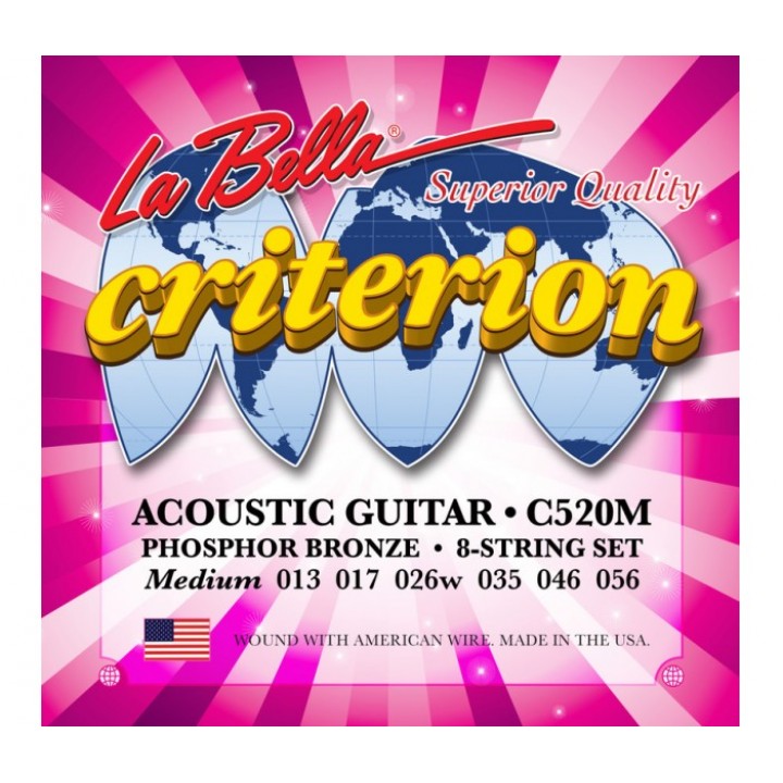 C520M Струны для акустической гитары - La Bella C520M 13-56