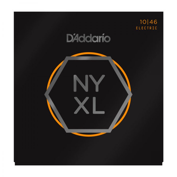 NYXL1046 NYXL Комплект струн для электрогитары, никелированные - D'Addario (10-46)